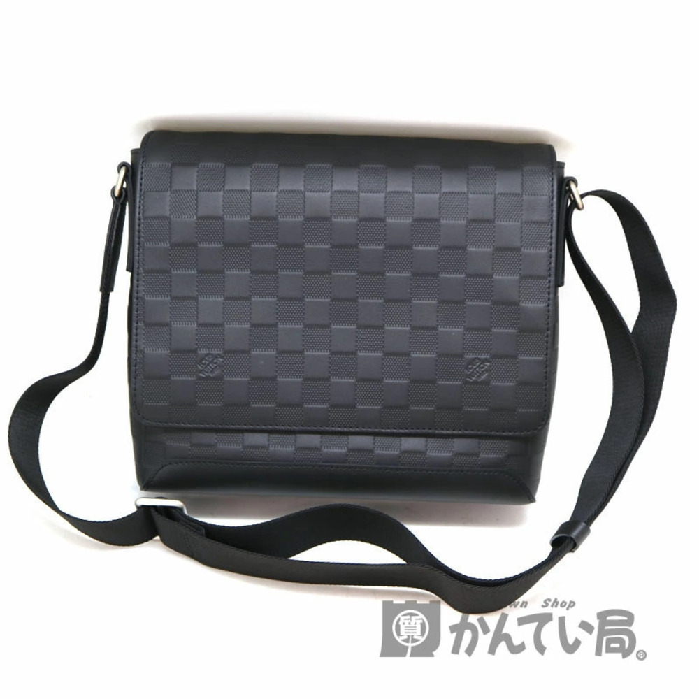 LOUIS VUITTON District NM Shoulder Bag Damier Infini Black Onyx Black LV